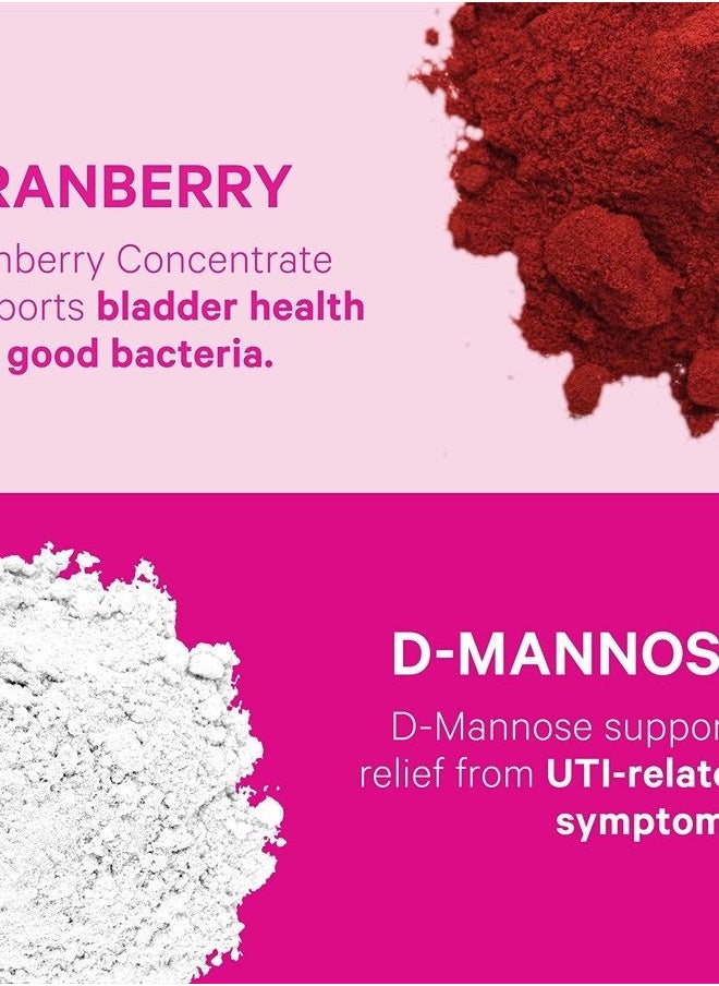 Pink Stork - Total Urinary Tract Health: Cranberry Pills for Urinary Tract, D-Mannose, & UTI Health, Support Urinary Tract Health, Fast-Acting UTI Symptom Relief, Women-Owned, 60 Capsules - Image 1