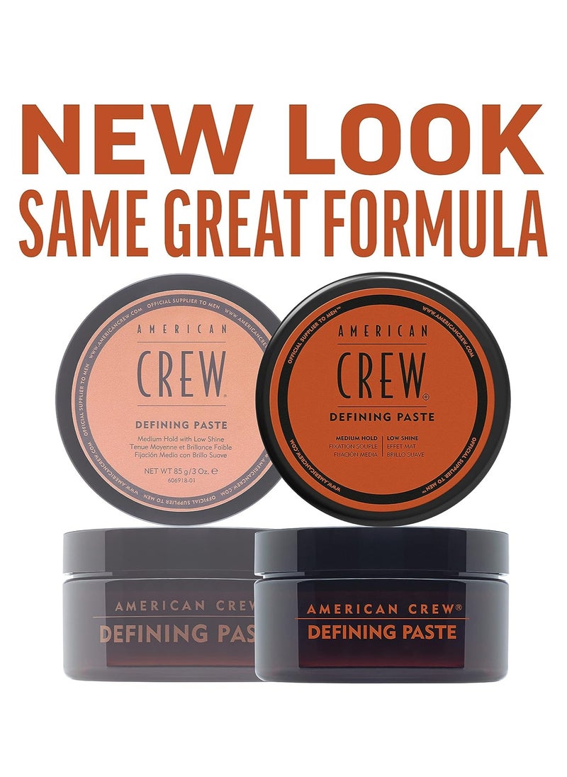 American Crew Men's Hair Defining Paste by, Like Hair Gel with Medium Hold Hair Gel & Low Shine