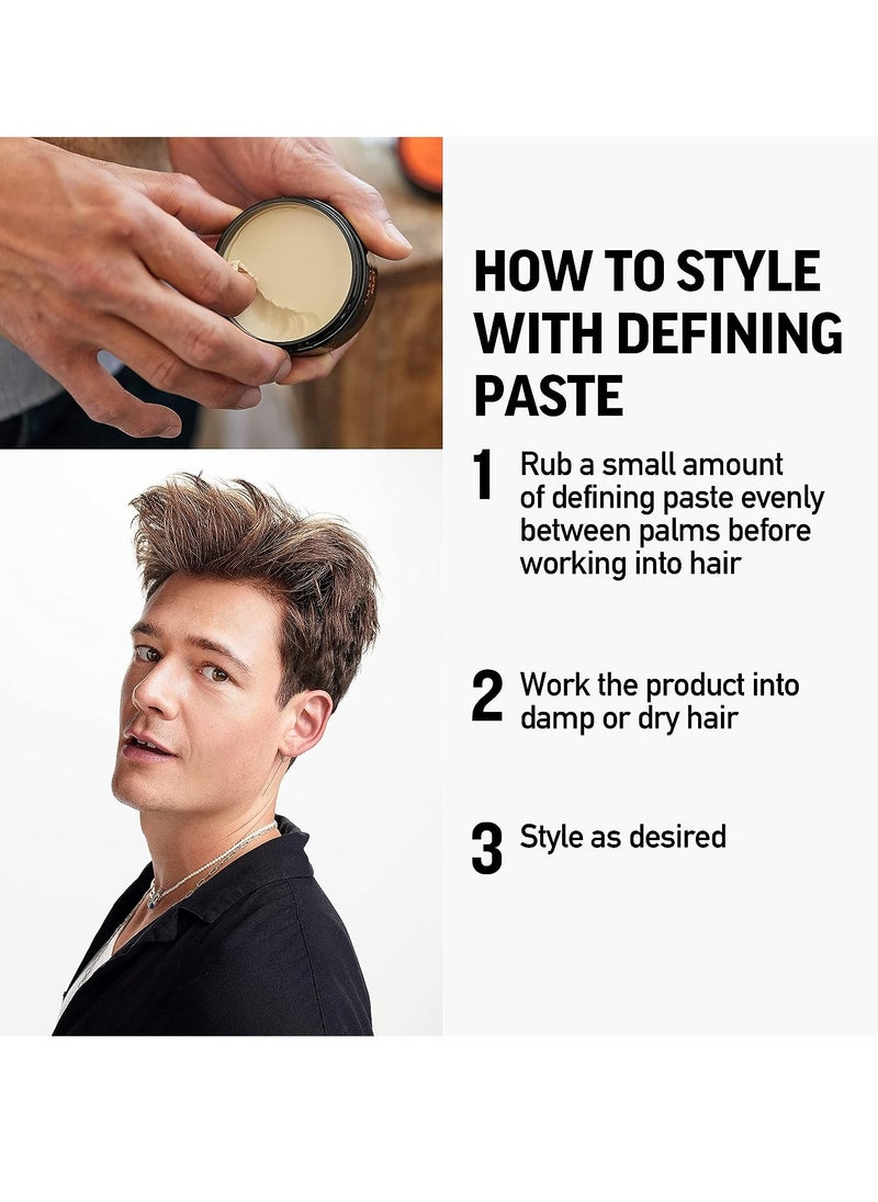 AMERICAN CREW American Crew Men's Hair Defining Paste by, Like Hair Gel with Medium Hold Hair Gel & Low Shine  - Image 3