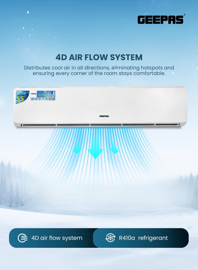 GEEPAS 3.0 TON Split Air Conditioner LED Display, 4D Airflow, with Auto Restart Function and Golden Fin Technology Ideal for Home and Office Hotel Rooms, Lounges, Reception Areas, etc. 5 Years Compressor Warranty 4230 W GACS3625CUE white - Image 5