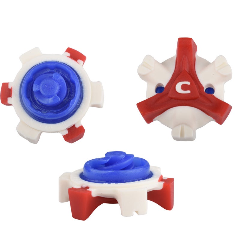 Generic Golf Shoes Cleats Rotatable Quick Release Spikes Red Bluetooth