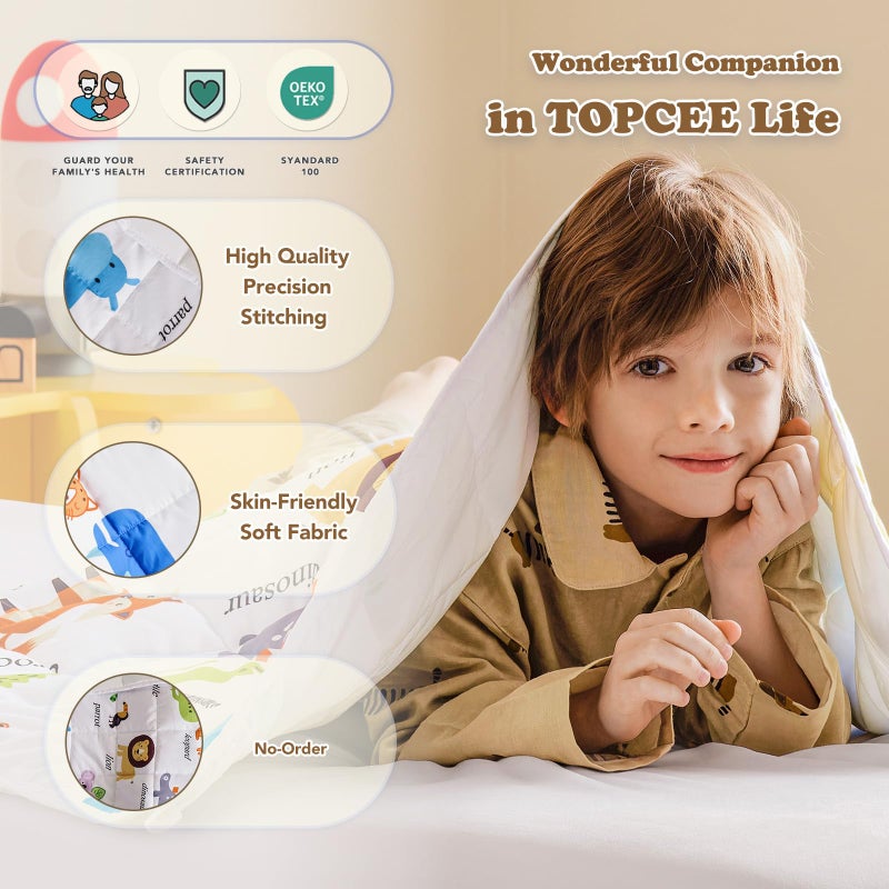 Topcee Weighted Blanket (3 lbs, 36" x 48") Cooling Throw Heavy Blanket for Sleeping Apply to 20-40 lbs, Soft Thick Breathable Blanket with Glass Bead, Easy Care - Image 5
