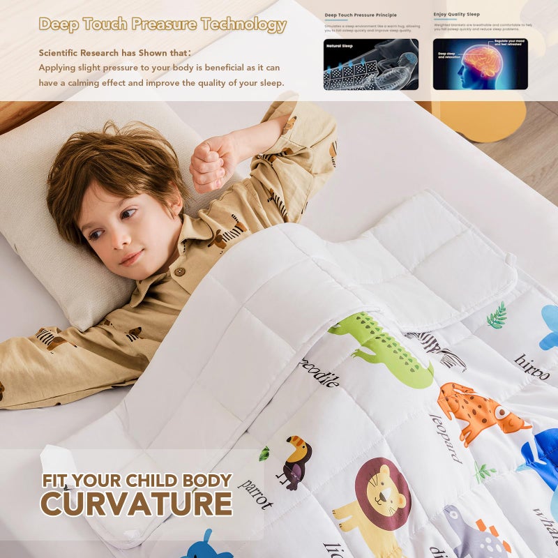 Topcee Weighted Blanket (3 lbs, 36" x 48") Cooling Throw Heavy Blanket for Sleeping Apply to 20-40 lbs, Soft Thick Breathable Blanket with Glass Bead, Easy Care - Image 2