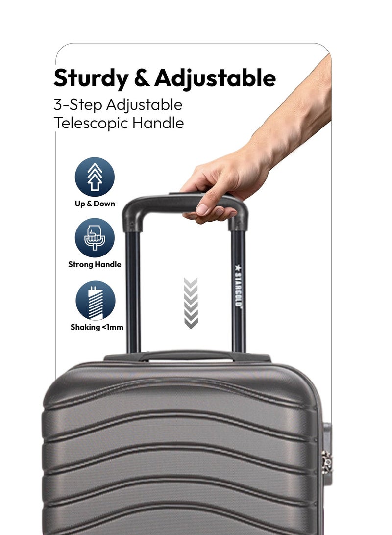 Stargold Hardside Spinner 4 Wheels Luggage Trolley With Number Lock - Image 4