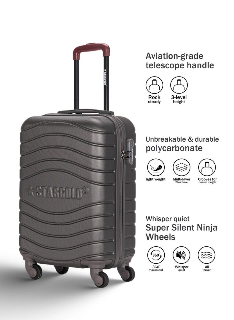 Stargold Hardside Spinner 4 Wheels Luggage Trolley With Number Lock - Image 2