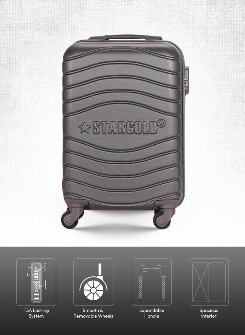 Stargold Hardside Spinner 4 Wheels Luggage Trolley With Number Lock - Image 5