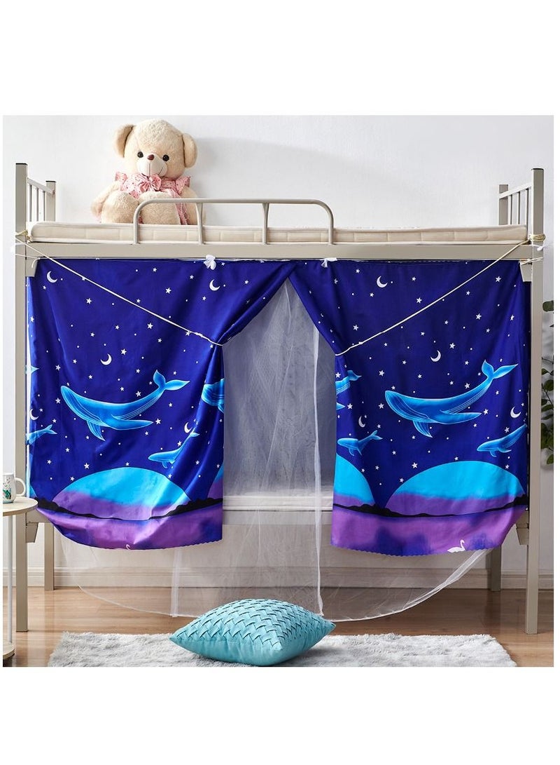 Y&D Roam The Whale Designed Lower Deck Curtain Cotton Blend 