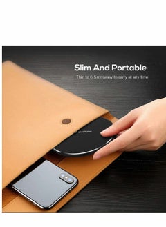SYOSI 20W Max Fast Wireless Charging Pad Qi Certified for iPhone 13/12/SE/11/X Pro/2 15W Charge Mats Samsung S22/S21/S20/Note 20/10 Galaxy Buds/Buds+ (20W-Black)  - Image 4