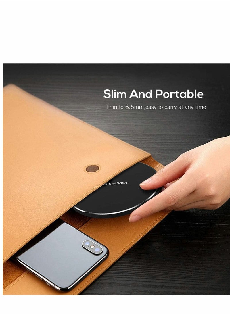 SYOSI 20W Max Fast Wireless Charging Pad Qi Certified for iPhone 13/12/SE/11/X Pro/2 15W Charge Mats Samsung S22/S21/S20/Note 20/10 Galaxy Buds/Buds+ (20W-Black)  - Image 4