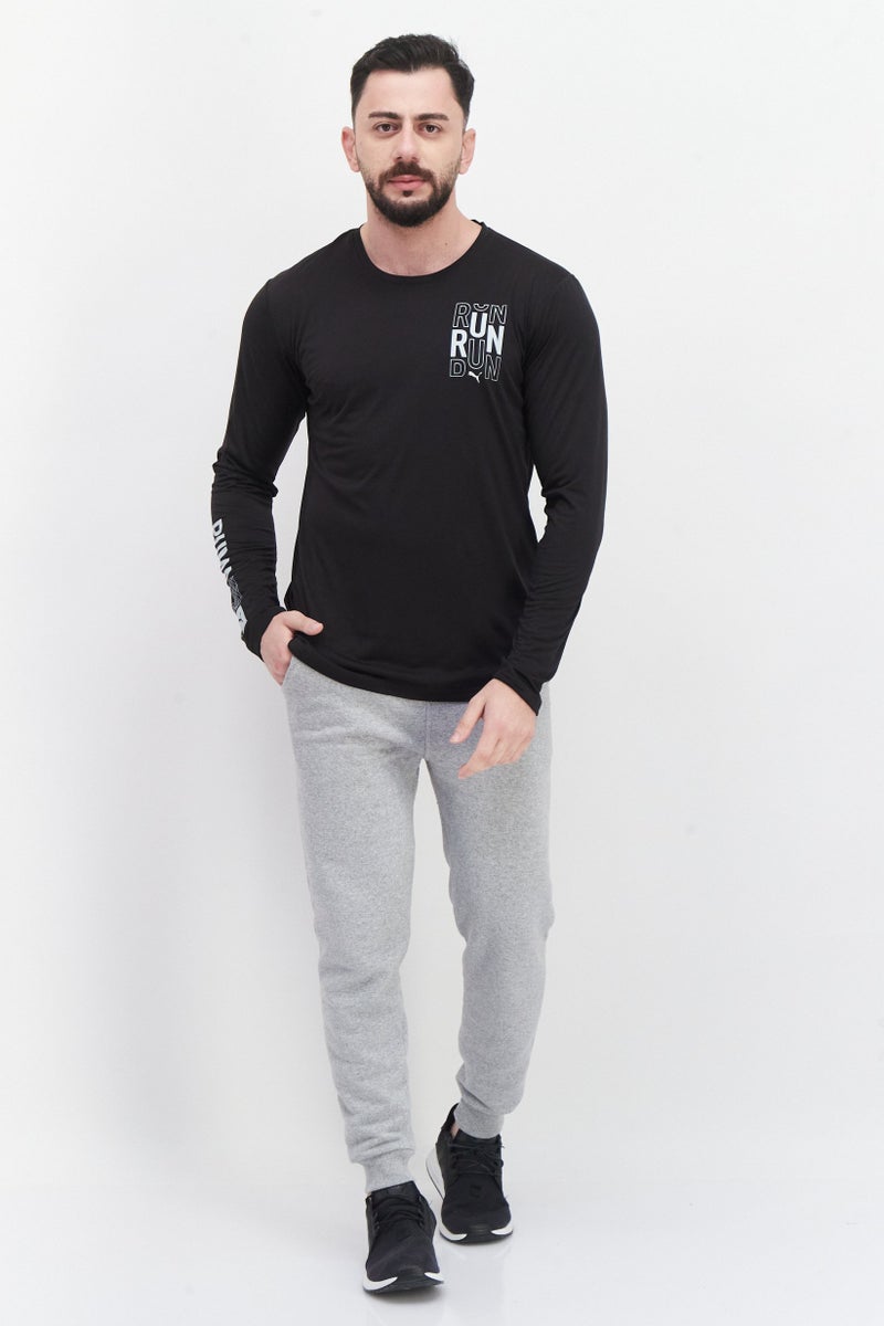 PUMA Men Sportswear Fit Running T-shirt, Black - Image 2
