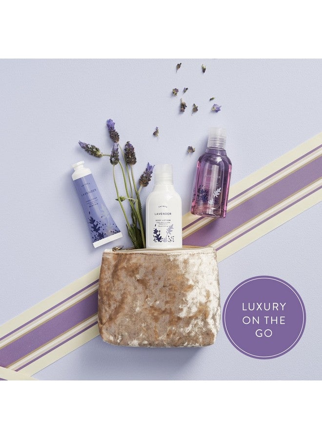 Thymes Thymes Travel Set and Beauty Bag - Contains Body Wash, Body Lotion & Hand Cream - Lavender - Image 5