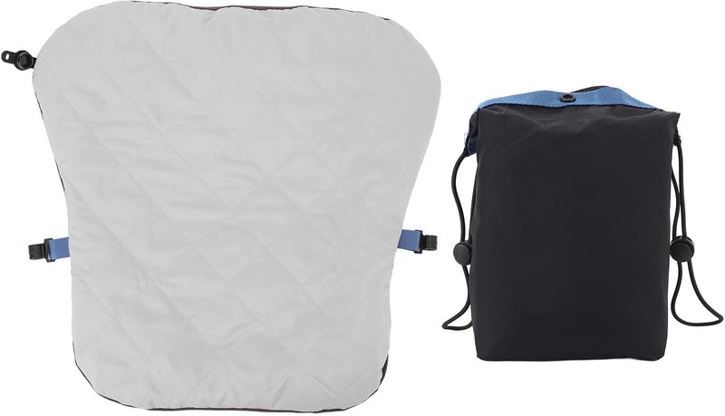 Inflatable Lumbar Pillow, Adjustable Firm Waist Support Pillow Support Lower Back Comfort, Lightweight Foldable Great for Travels and Daily Use (Grey) - Image 2