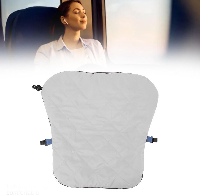 Inflatable Lumbar Pillow, Adjustable Firm Waist Support Pillow Support Lower Back Comfort, Lightweight Foldable Great for Travels and Daily Use (Grey) - Image 3