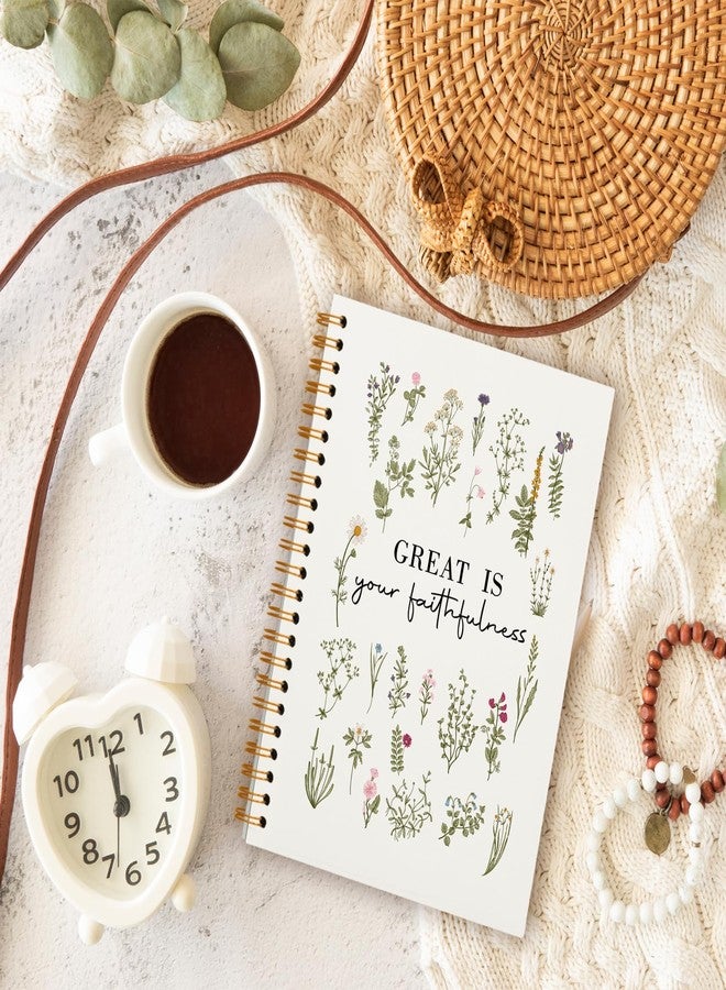 OXW Bible Journal Notebooks for Note Taking, Christian Notebook, Scripture Prayer Journal for Women, Bible Study Notebook, College Ruled Hardcover Spiral Notebook 5.5 x 8.3 - Image 3