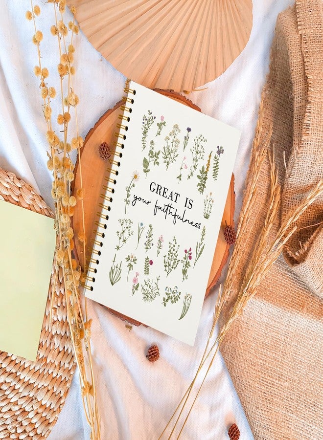 OXW Bible Journal Notebooks for Note Taking, Christian Notebook, Scripture Prayer Journal for Women, Bible Study Notebook, College Ruled Hardcover Spiral Notebook 5.5 x 8.3 - Image 2