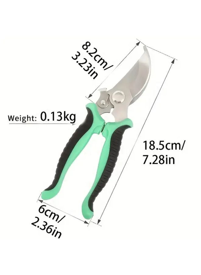Yellow Professional Stainless Steel Pruning Shears Ergonomic Garden Scissors For Tree Branches Flowers Fruits - Image 4