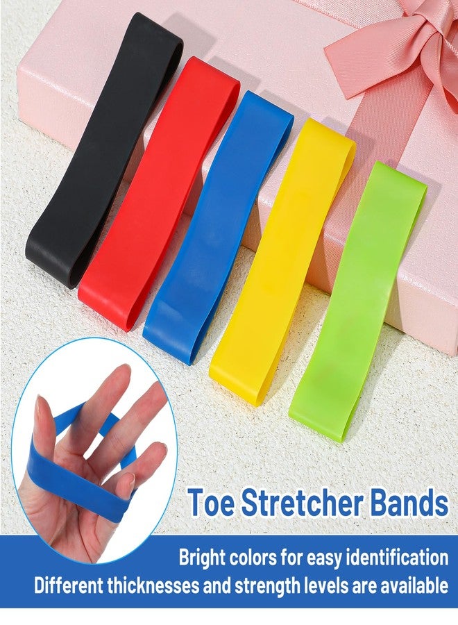 Ymapinc 5pcs Yoga Toes Stretcher Bands, Ymapinc Big Toe Spacers for Men & Women, Toe Bands for Strength, Bunion Corrector for Women Big Toes with Carry Bag (Multicolor) - Image 3