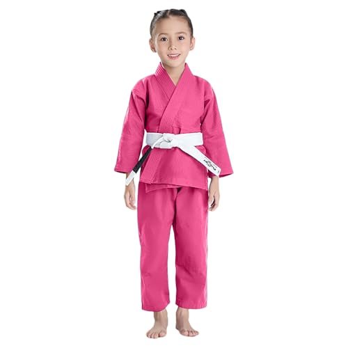 JUST YEARN Kids BJJ GI, Youth IBJJF Children’s Students Brazilian Jiujitsu Gi kimono Pre-washed Fabric Belt Not Included. - Image 2