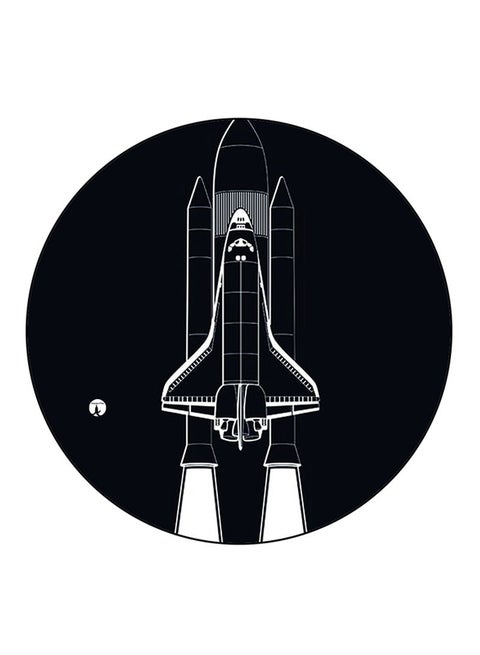 A Rocket Printed Mouse Pad Multicolour