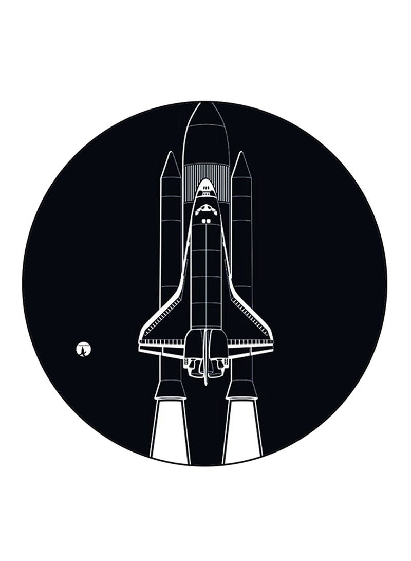 A Rocket Printed Mouse Pad Multicolour