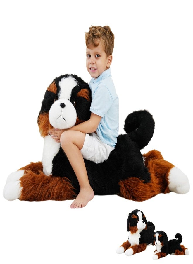 AmyToo Giant Dog Stuffed Animals, Soft Large Dog Plush, Bernese Mountain Dog Stuffed Animal, Toy Gifts for Kids & Adults, 4.5 lbs, 40 inch - Image 1