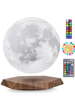 Draxon Draxon moon light floating lamp 3D printing magnetic levitating geometry lamps for decor, creative cool gift, has 16 colors 20 modes, room decor night light for bedroom home decoration(floating moon)  - Image 1