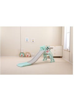 FULL JOY Foldable Slide With BasketBall ,Turquoise  - Image 2