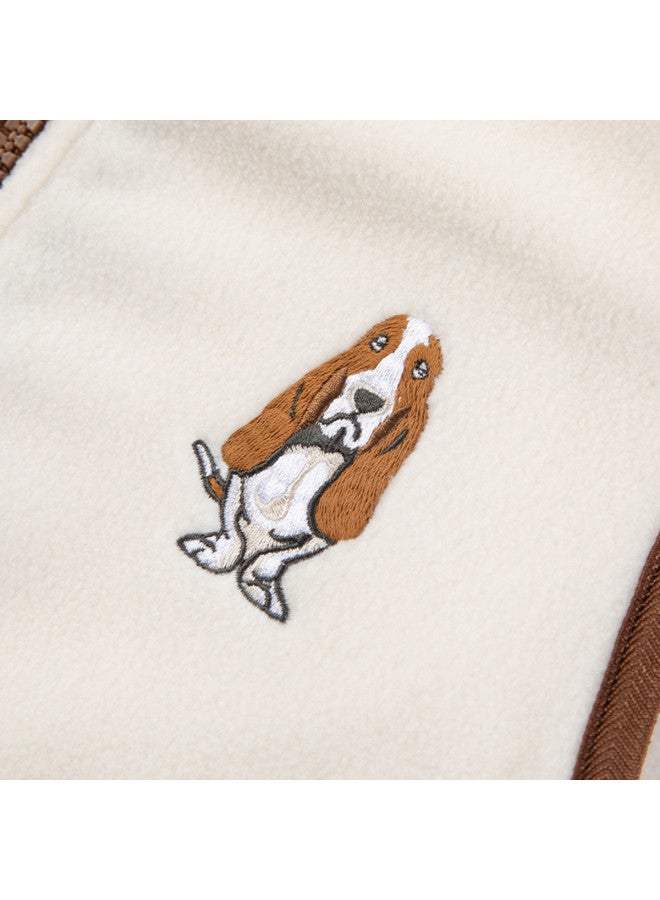 Hush Puppies Unisex Men's Women's Children's Vest Autumn Winter Vest Versatile Semi-high Collar Vest Casual Jacket - Image 5
