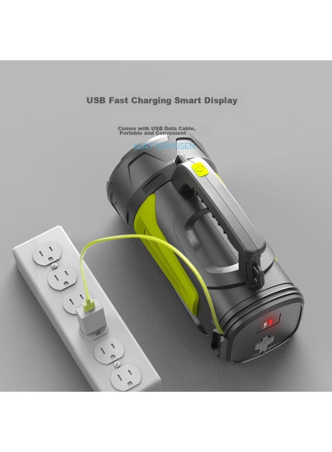 SMILING SHARK Weixiaosha 885 High-intensity Flashlight, Led Searchlight, Multifunctional Handheld Lamp, Ultra-bright Long-range Rechargeable High-power Outdoor And Home Waterproof Light - Image 3