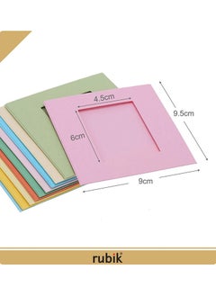 Rubik Paper Photo Frame with Hanging Wooden Clips and Rope For Fujifilm Instax Mini 9 8 70 7s 90 25 50s Film/Pringo 231 Film/Instax SP-1 Film/Polaroid PIC-300P/Polaroid Z2300 Film (1 Set)  - Image 2