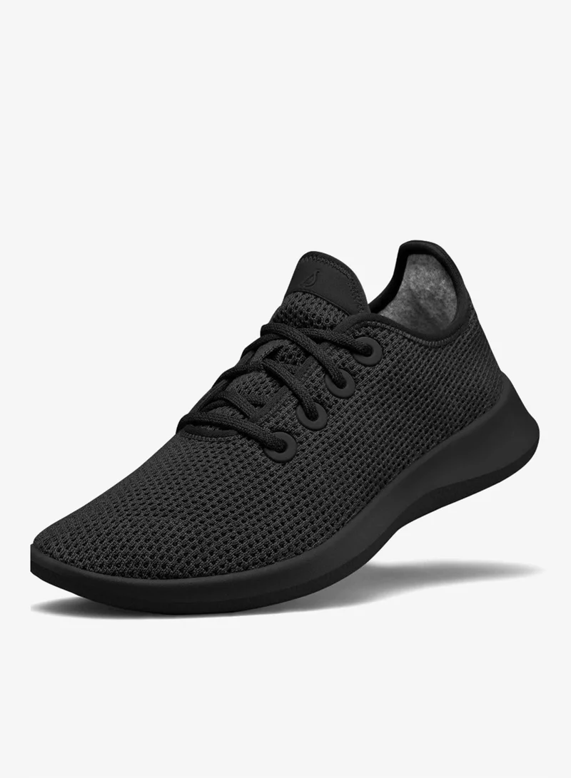 اول بيردز Women's Tree Runners - Jet Black (Black Sole)
