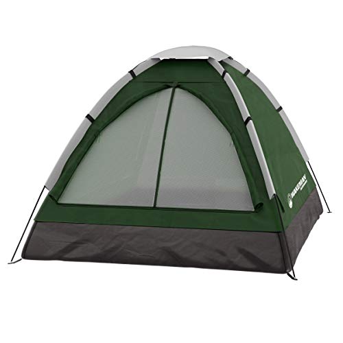 Wakeman 2 Person Camping Tent with Rain Fly and Carrying Bag - Lightweight Outdoor Tent for Backpacking, Hiking, or Beach Use by Wakeman Outdoors (Green) - Image 1