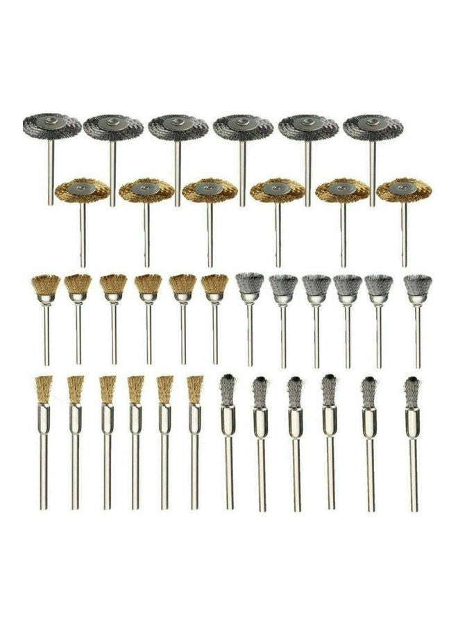 نيبمينينت طقم فرش سلكية من الفولاذ مكون 36 قطعة متعدد الألوان - Image 5