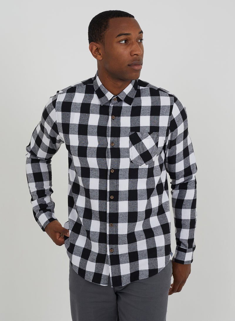 BRAVE SOUL Checked Shirt  - Image 1