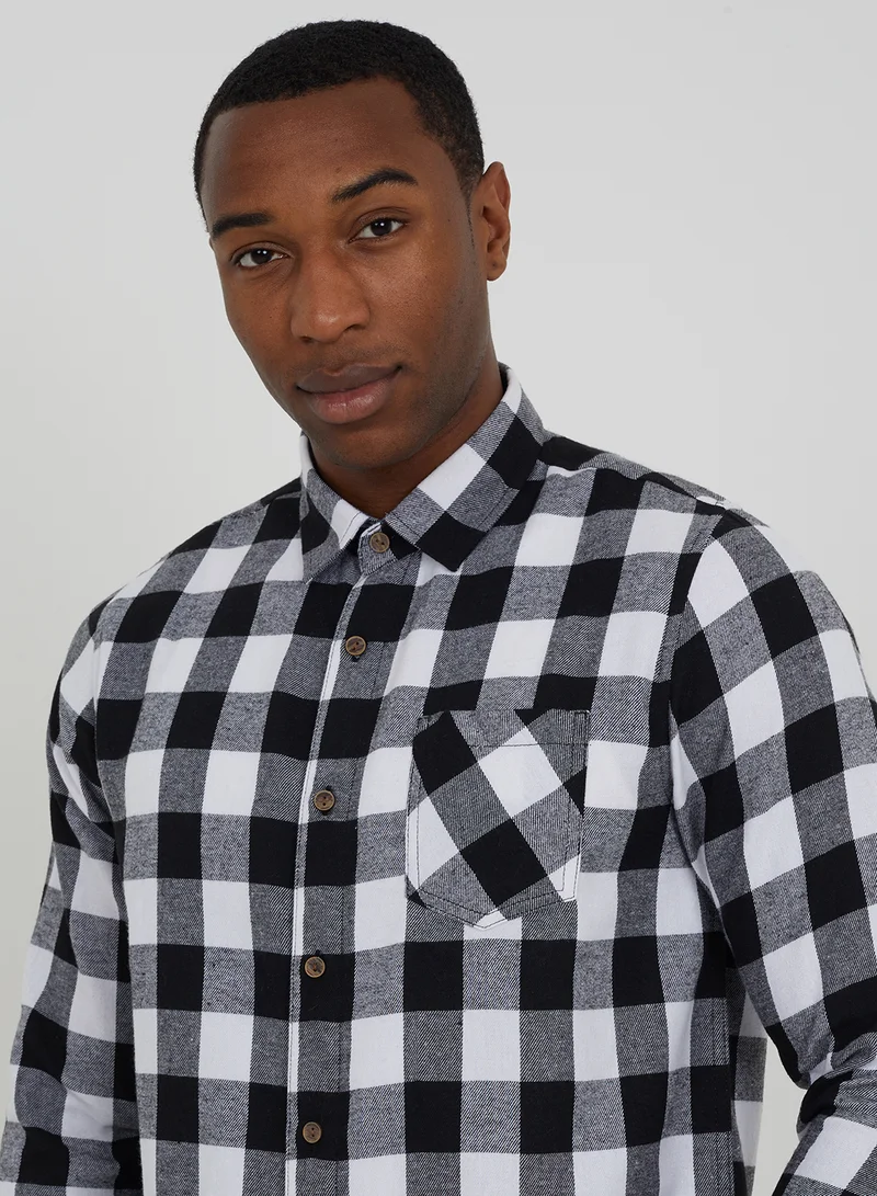BRAVE SOUL Checked Shirt
