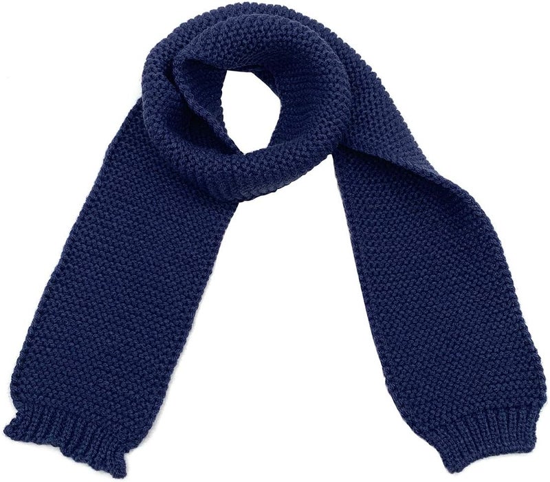 Dolores Store Kids Soft Knitted Scarf Fashion Solid Color Infant Toddler Warm Scarves Muffler Winter Wrap Shawl - Image 3