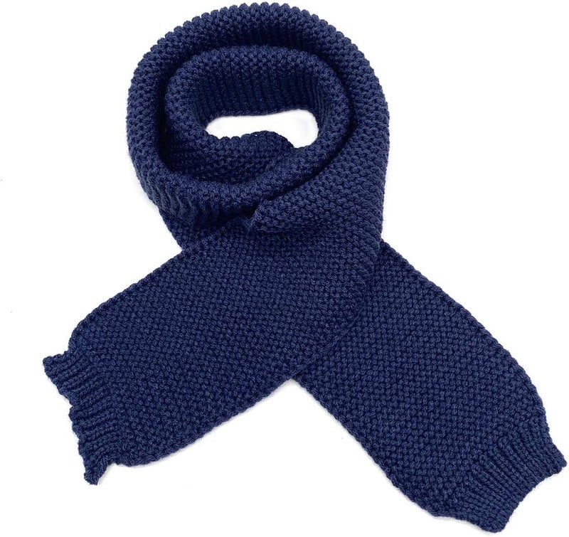 Dolores Store Kids Soft Knitted Scarf Fashion Solid Color Infant Toddler Warm Scarves Muffler Winter Wrap Shawl - Image 2