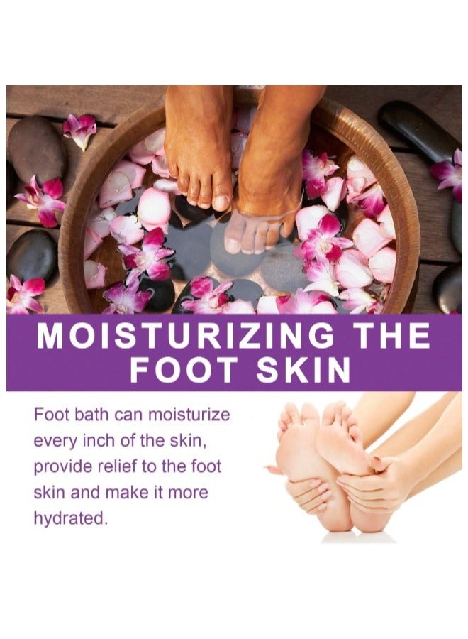 Foot Bath Salt Remove Toxins With rose and moisturizing gel Foot Callus Fight Infections Boost Immunity Help Treat Athletes Foot, Inflammation, Relieve Tired, Achy, Itchy Feet  Pack of 4 pieces50g+50g - Image 4