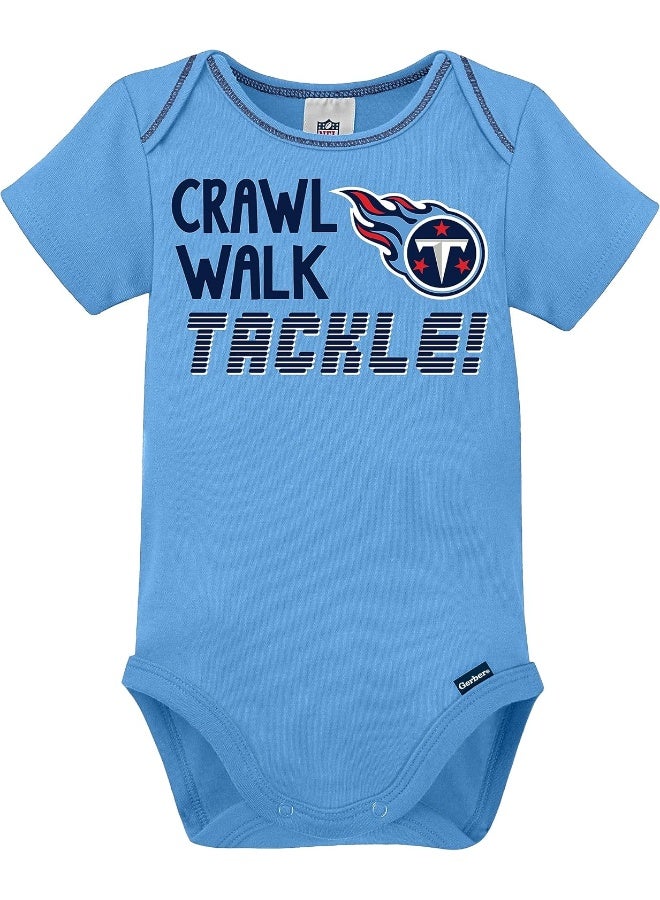 Gerber NFL Baby Boys 3 Pack Short Sleeve Bodysuit  - Image 2