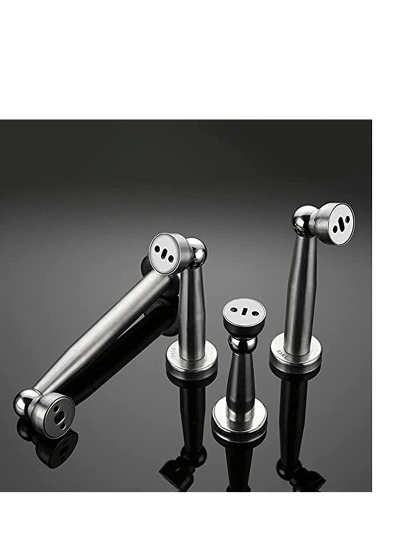 Door Stopper, Magnetic Door Stops, 9 inch Extra Long Door Stop Wall Protector, Soft Catch Stainless Steel Door Catch, Heavy Duty Door Holder, Floor Mount Brushed Modern Magnetic Door Stopper 1Pcs  - Image 5