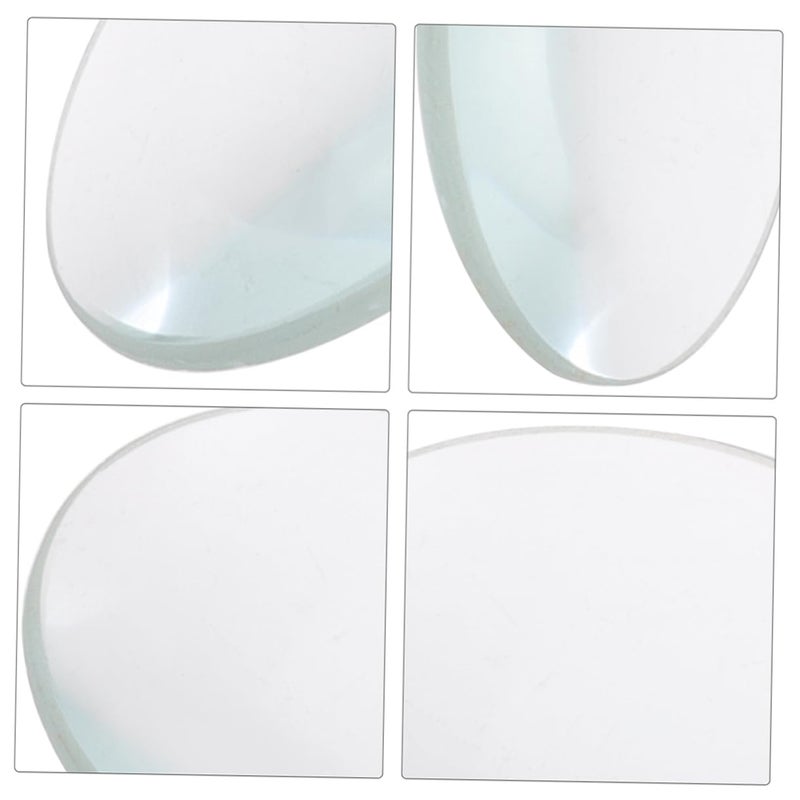 Double Convex Lens 30mm Diameter 50mm Focal Length 2 Pack Optical Glass Lens for Physics Science Experiments - Image 4