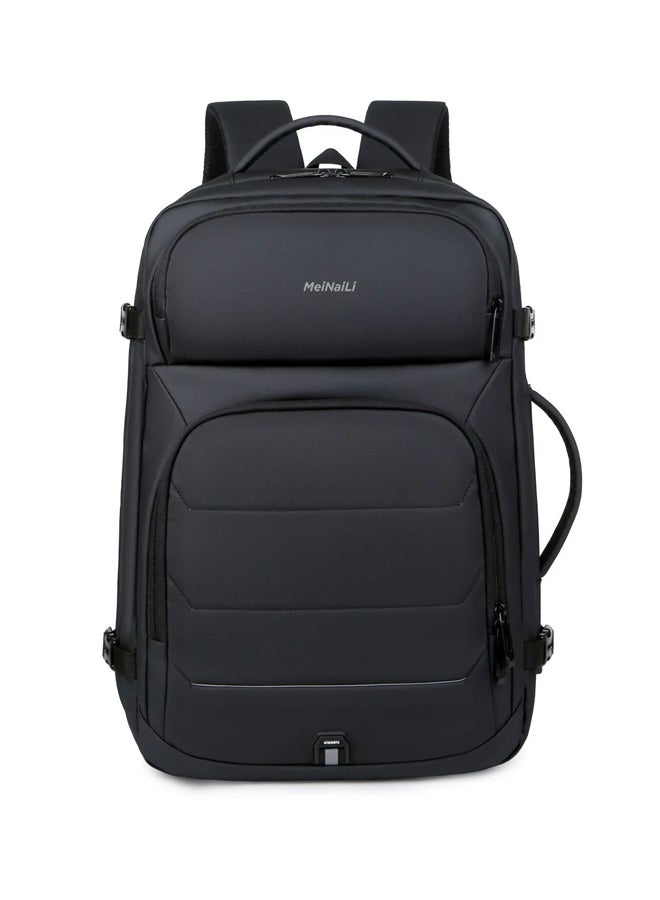 Meinaili Expandable Men's 17 Inch Laptop Waterproof Business Backpack with USB - Image 2