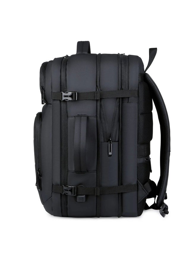 Meinaili Expandable Men's 17 Inch Laptop Waterproof Business Backpack with USB - Image 5