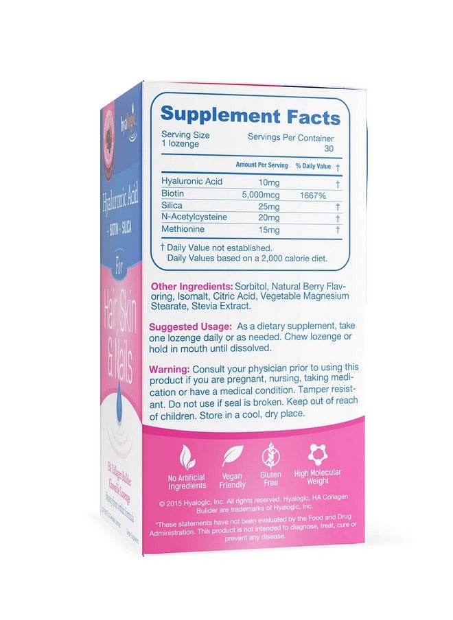 Hyalogic Hair Skin & Nails Ha Collagen Builder 0.5 Ounce  - Image 3