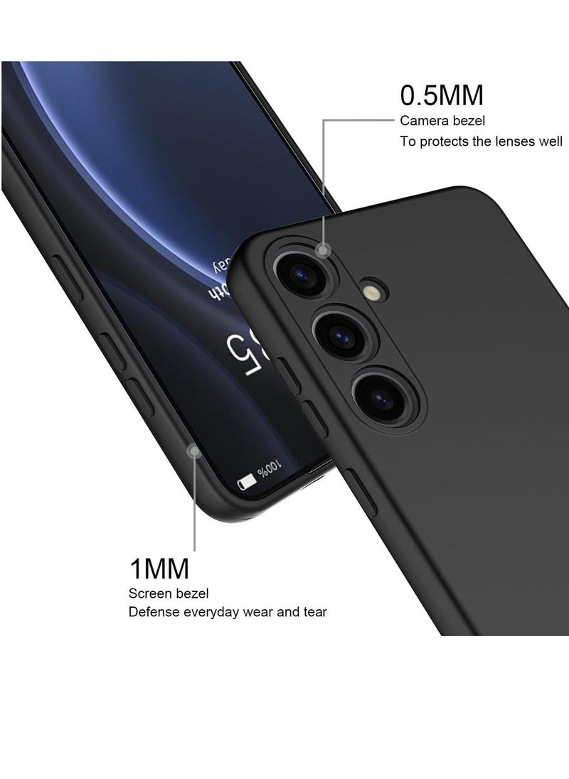 Raxoom Slim Liquid Silicone Case for Samsung Galaxy S24 Plus,with Scratch-Resistant Microfiber Lining Shockproof Soft Silicone Protective Case for Samsung S24 Plus (Black) - Image 2