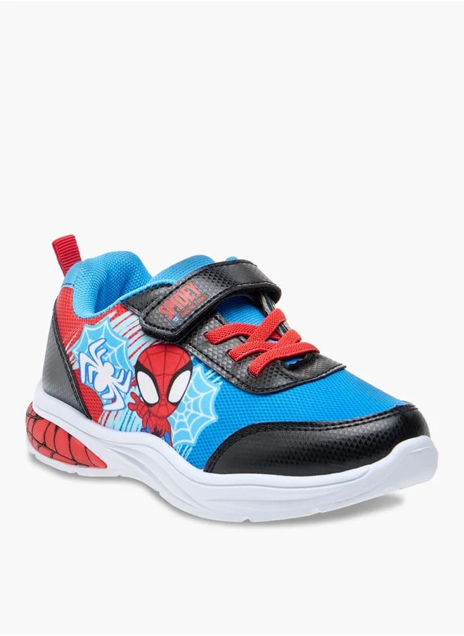 مارفل Boys Double Velcro Sneaker With Light