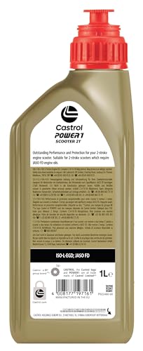 Castrol زيت دراجة نارية كاسترول باور 1 سكوتر 2T 1 لتر - Image 2