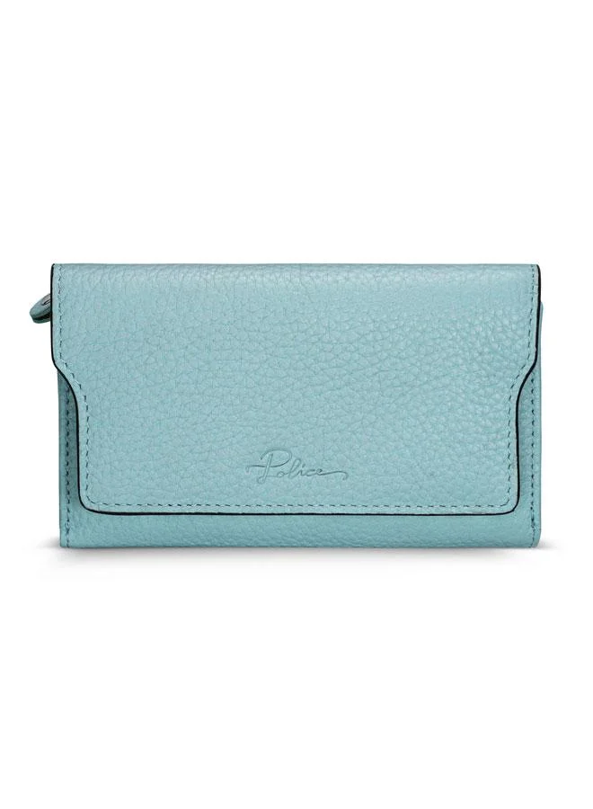 POLICE Florence Blue Leather Wallet for Women