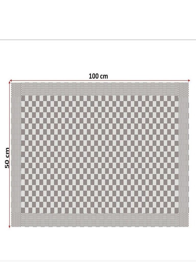 SPACEDOUT Kitchen Towels 100% Cotton | Extra-Large Soft & Super Absorbent Kitchen Bar Tea Towels | (Pack of 3) Dish Cleaning Clothes (50cm x 100cm) - Image 4