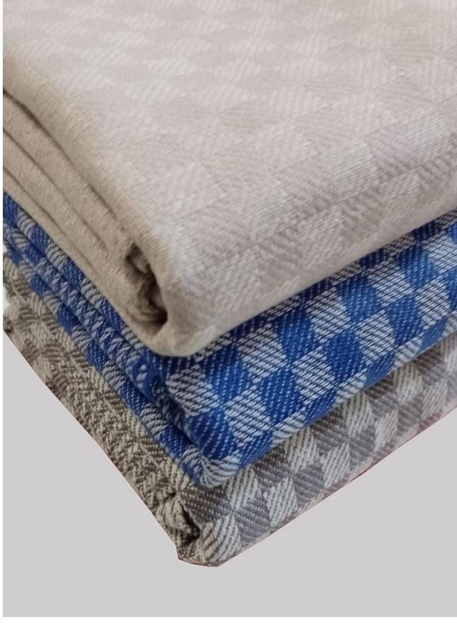 SPACEDOUT Kitchen Towels 100% Cotton | Extra-Large Soft & Super Absorbent Kitchen Bar Tea Towels | (Pack of 3) Dish Cleaning Clothes (50cm x 100cm) - Image 2